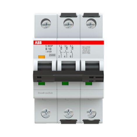 ABB Stotz-Kontakt Sicherungsautomat S303P-B10 B25kA 10A 3P