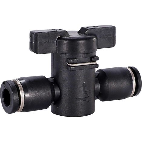Vanne à bille Buc à connexion rapide et déconnexion facile, portable, contrôle précis, vanne de régulation du débit d'air par simple pression pour tubes PU et accessoires-BUC 4mm (1/5)