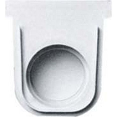 2PZ TAPPO POLIPROPILENE CANALETTA CM.50 COLORE GRIGIO cm13x14h. cm7,5 9