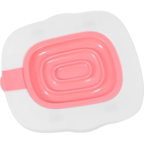 Kit d'apprentissage de la propreté pour chat, réducteur de toilettes réutilisable pour chat, outil d'apprentissage de la propreté pour petits animaux, rose (1/5)