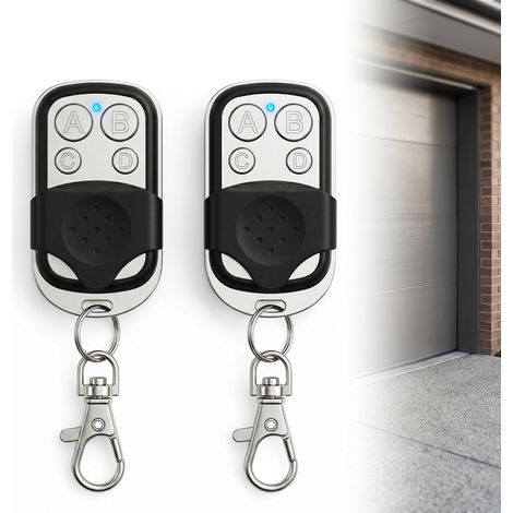 Télécommande Universelle Portail, 2 Pièces Bip Portail Universelle Duplicateur 433,92 MHz à 4 Boutons Télécommande Garage sans Fil pour Porte de Garage Portails Motorisés (1/5)