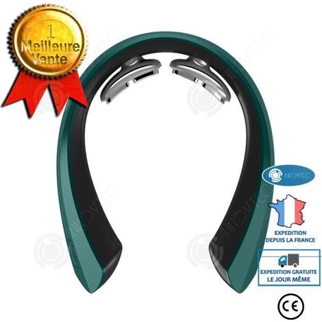 INN® Massaggiatore cervicale elettrico per colonna vertebrale, spalle e collo, con impulsi fisioterapici e protezione per il collo - AquaForge (1/4)