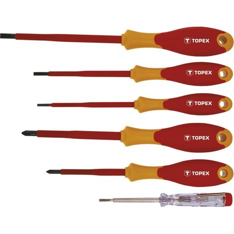 Tournevis 1000 V, lot de 6 (1/2)