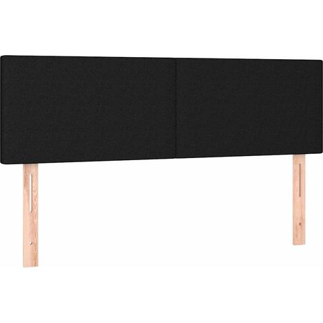 Maison Exclusive - Cabeceros tela negro 144x5x78/88 cm (1/5)