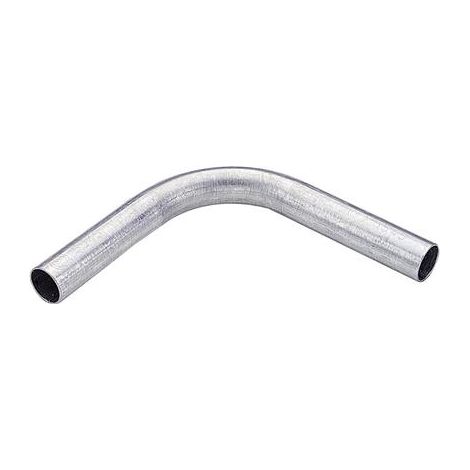 Curva TAZ a 90 gradi ricavate da tubo TAZ, Materiale acciaio zincato secondo EURONORM 142/95 e 147/91, Diametro esterno tubo 16mm