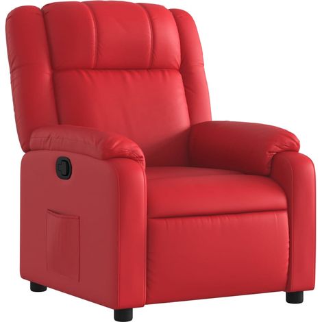 Maison Exclusive - Poltrona Reclinabile Rossa in Similpelle