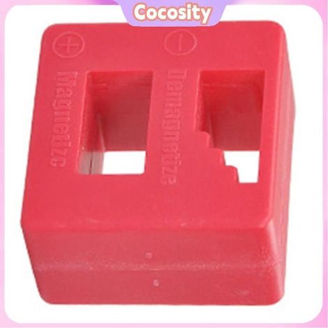 Démagnétiseur/Magnétiseur 2 en 1 - COCOSITY - Bloc aimanté - Orange/Rouge - Forte force magnétique - Simple d'utilisation (1/5)