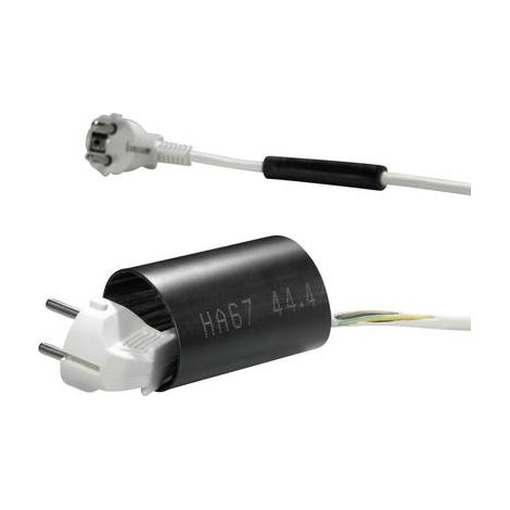 HellermannTyton Tubo Termorretráctil Negro 1 22 m