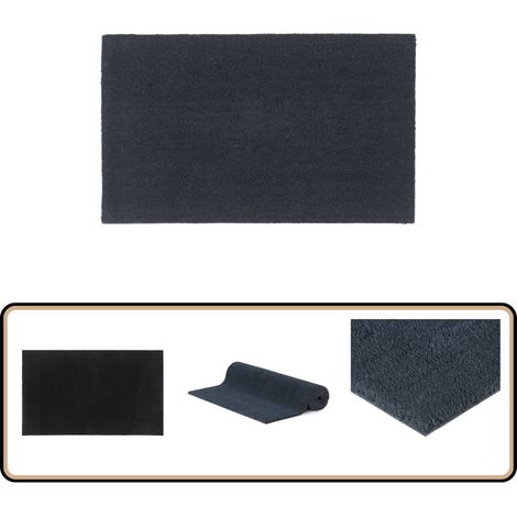 Fußmatte Dunkelgrau 90x150 cm Kokosfaser Getuftet - Kokosfußmatte - Türmatte - Eingaßmatte - Outdoor Matten - Rutschfest (1/5)