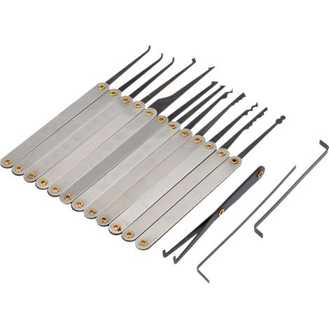 Ej.Life Lot de 12 crochets de serrure en acier inoxydable pour débutants et professionnels (1/5)