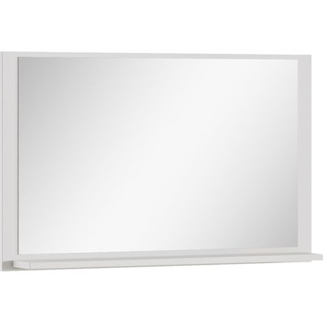 Specchio da bagno Bravos 80 cm - Bianco - Specchio da bagno con mensola
