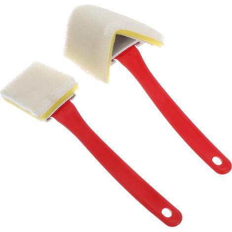 Outil Peinture Perfect Edge Pinceau Triangulaire 2pcs en Nylon et Plastique pour Murs et Plinthes Lignes Précises et Résistance la Déformation, Bords Intérieurs (1/5)