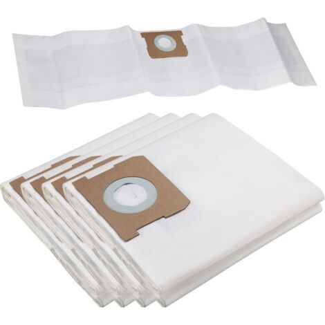 Lot de 5 sacs à poussière HEPA pour aspirateurs Wet-Dry Kärcher WD1/MV1  Sacs filtrants jetables 23 x 85 cm, papier en fibre non tissée (1/5)