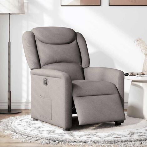 Maison Exclusive - Sillón reclinable eléctrico tela gris taupé (1/5)