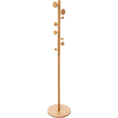 Porte-manteaux bambou 8 têtes (1/3)