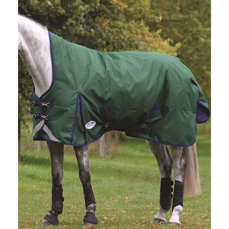 145 cm, Verde: Coperta da paddock Weatherbeeta Comfitec Plus Dynamic tessuto esterno 1200D imbottita 220g