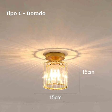 Plafonnier nordique moderne avec abat-jour en verre acrylique, éclairage simple pour salon, couloir et allées, alimentation secteur, non dimmable (1/5)