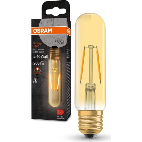 1 Ampoule Led E27 Forme Droite Or 200lm 2000k Intérieur (1/5)