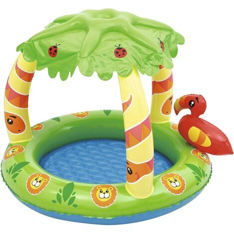 Pataugeoire Pare-Soleil pour Enfant – Jungle Amicale (1/4)