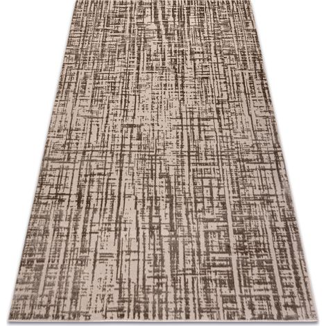 Carpet AURA J2557A beige - Lines, structural, modern beige 200x290 cm (1/5)