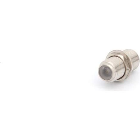 CONECTOR F HEMBRA DOBLE CON ARANDELA Y TUERCAS (1/2)