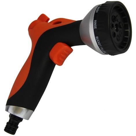 Bonerva Pistola Metálica 8 Funciones Soft Coated Blister