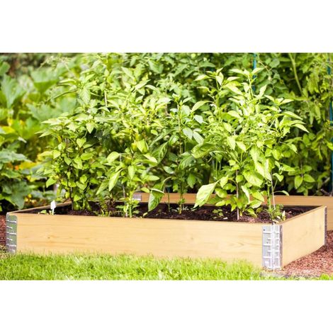 Upyard GardenBox - modernes Garten Hochbeet aus Palettenrahmen, 80x60 cm, Naturholz (1/3)