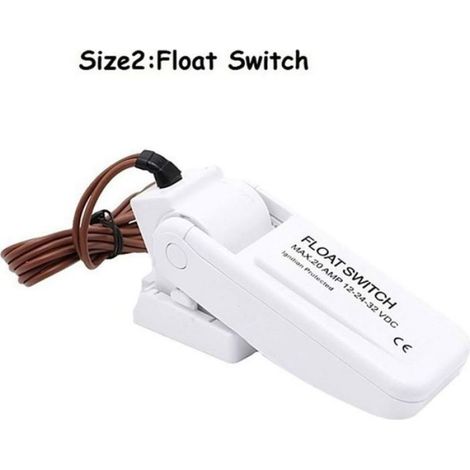 Interrupteur Flotteur - 12 V 24 V 32 V - Pour Pompe À Eau Bateau Caravane Yacht - Câbles 18 AWG Sans Mercure (1/5)