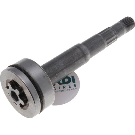 Jardiaffaires – Axe de palier de lame pour tondeuse autoportée – Longueur 148mm – Fixation étoile à 6 pointes – Compatible Husqvarna, Jonsered, Mc Culloch (1/3)