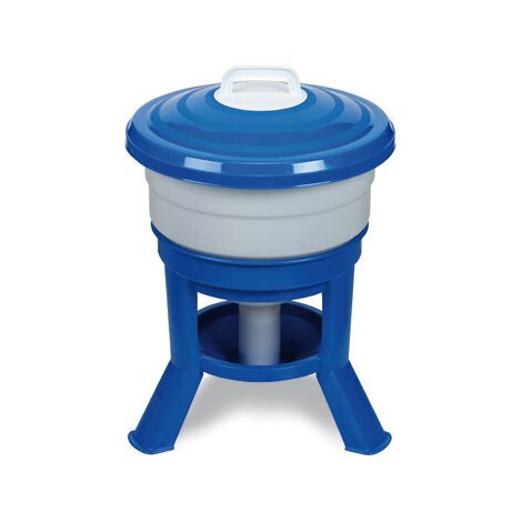Abreuvoir Volailles Plastique Avec Pieds Imperial Easy Clean 30l Bleu Et Blanc - Gaun
