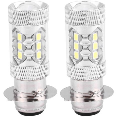QORVA-Ampoule de phare LED de Conversion Super brillante pour moto 80W, 2 pièces (lumière blanche)