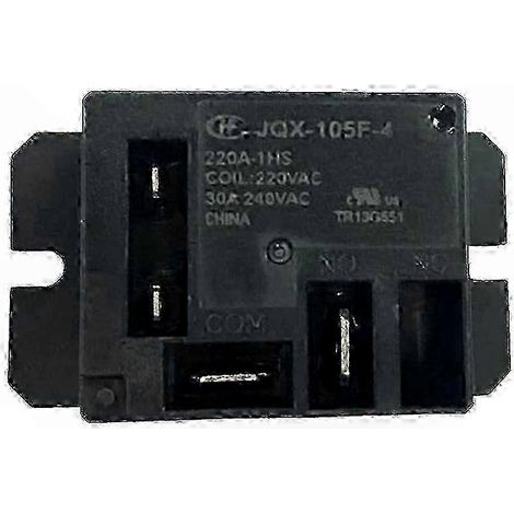 Relais Haute Puissance 30A, 220VAC, Inverseur SPDT 1NO 1NC, Commutation Robuste pour Applications Industrielles (1/4)