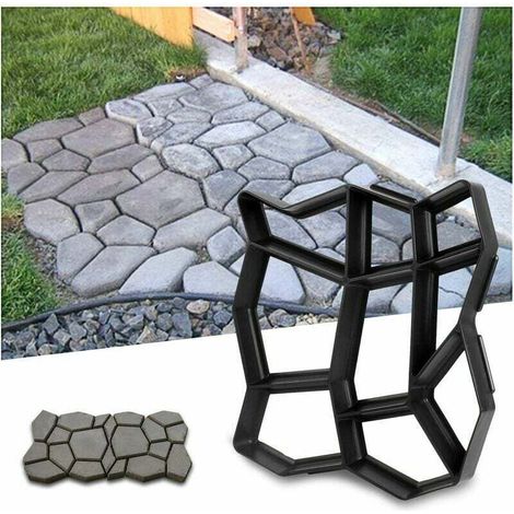 Stampo per calcestruzzo Cassaforma per marciapiede Cassaforma in plastica Cassaforma per calcestruzzo Lastre da giardino 42,5 x 42,5 x 4 cm
