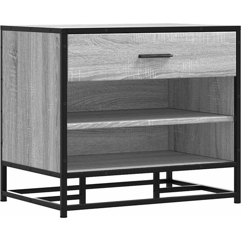 Maison Exclusive - Schuhbank Grau Sonoma 60x40x53,5 cm Holzwerkst