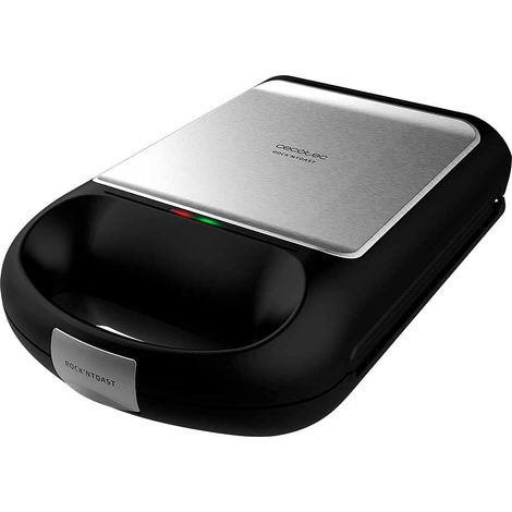 Appareil à sandwichs Rock´nToast Family pour 4 sandwichs avec finitions en acier inoxydable, 1500 W de puissance et revêtement antiadhésif. (1/5)