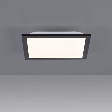 Leuchten Direkt LED Deckenleuchte Flat schwarz 29,5 x 29,5 cm warmweiß Deckenleuchte (1/5)