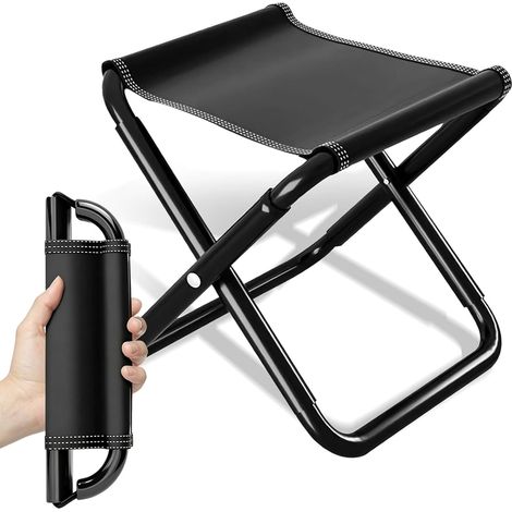 Tabouret Pliable Portable Petit Tabouret Pliant Camping Siège Pliant Léger Exterieur pour Voyage Jardin Pêche Barbecue (1/5)