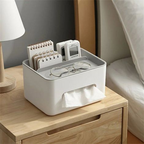 Boîte De Rangement - Bureau Cuisine Salon Chambre - 21 Cm X 16 Cm X 12 Cm - Polypropylène - 1 Pièce (1/4)