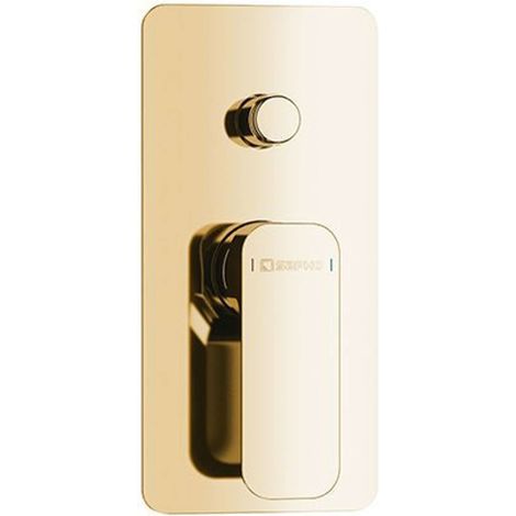 Sapho Spy - Duscharmatur für Unterputz mit Einbaukörper, für 2 Geräte, gold PY42/17 (1/2)