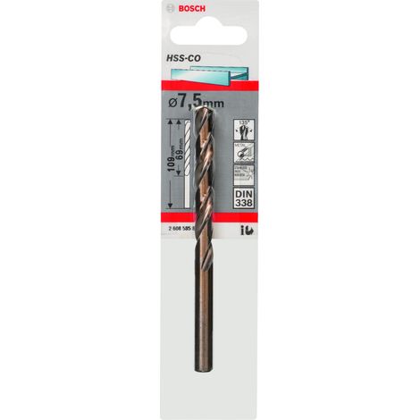 Broca HSS-CO 135 de 7,5/69 mm - B 2608585859