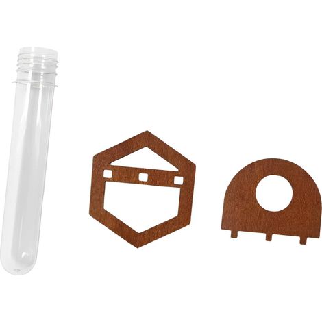 Estante De Madera Para Pared Con Jarrn Estante Hexagonale (1/5)