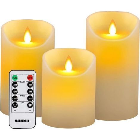 LED Candles - Ultra-realistic flickering flame - Remote control included (1/4)