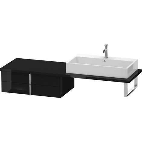 VERO mobile console basso 285x800x518mm nero lucido
