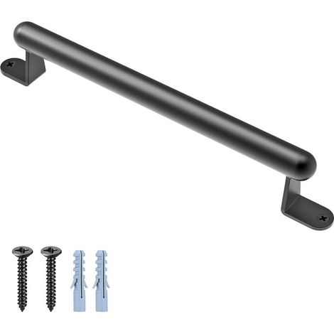 1 - Haltegriff - Handlauf - Metallgriff für Senioren und Menschen mit Behinderung - Für den Innen- und Außenbereich geeignet - Schwarz - 38 x 3,2 cm (1/5)