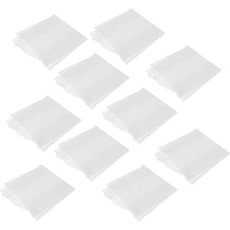 Bordure en dentelle, 10 yards (9,14 m), 23 cm de large, ruban floral brodé doux pour la peau, blanc, pour projets faits main. (1/5)