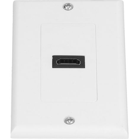 Weißes 1-Port-HDMI-Wandpanel – versenkte HDMI-Buchse zur Wandmontage (1/5)