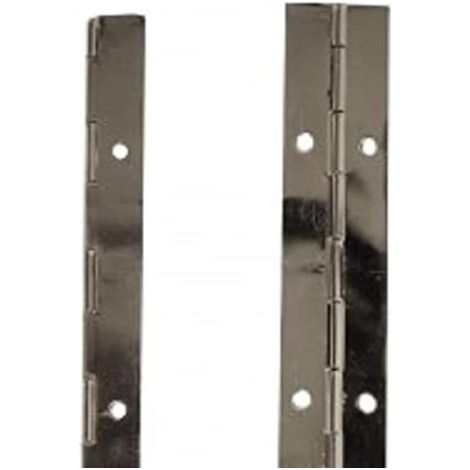 Charnière piano NP en acier plaqué nickel 375 mm x 32 mm