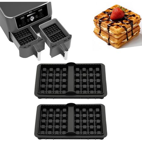 Airfryer Accessories 2 Pack for AF400EU, AF451EU, SL400EU and AF500DE Double Baking Tray Hot Air Fryer Accessories Silicone Waffle Accessories (1/5)