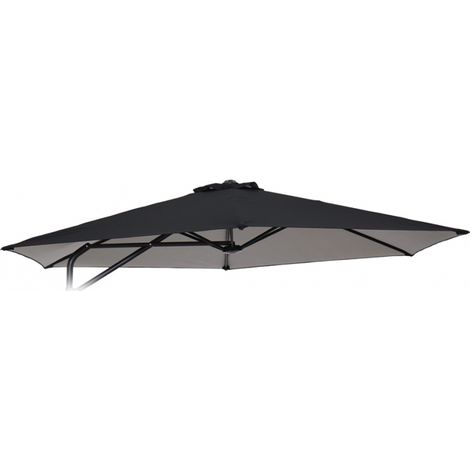 Telo ricambio per Ombrellone Giardino 3x3 Esagonale Braccio Acciaio Dorico Noir