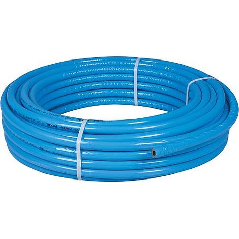 Tube d'assemblage metallique en rouleau 20x2mm avec isolation bleu,20mm,emb. 25m, EnEV 100%
